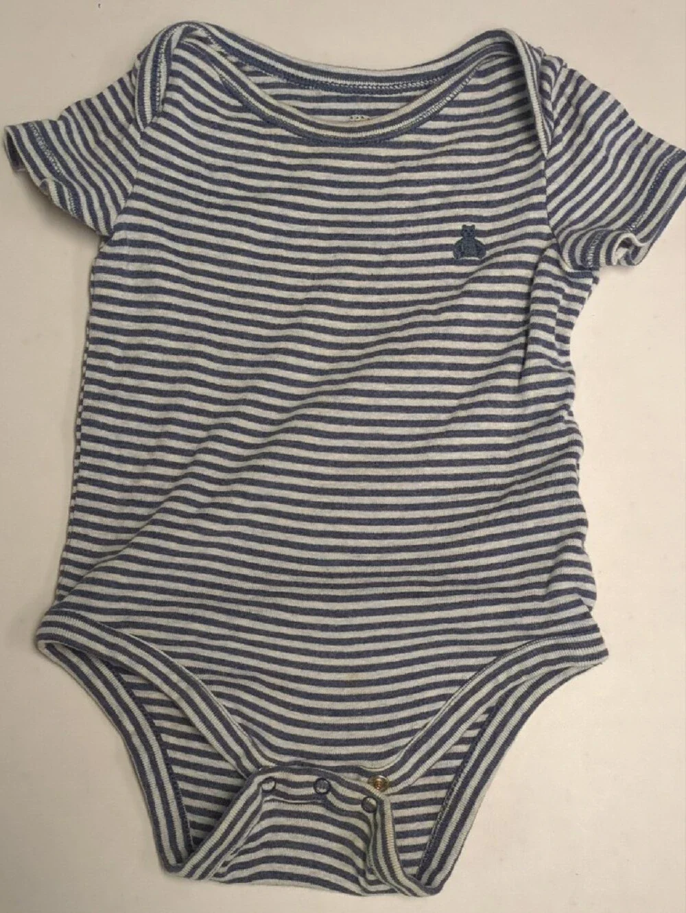 GAP Baby Tank & Short-Sleeve Bodysuit Set - White, Gray, Blue